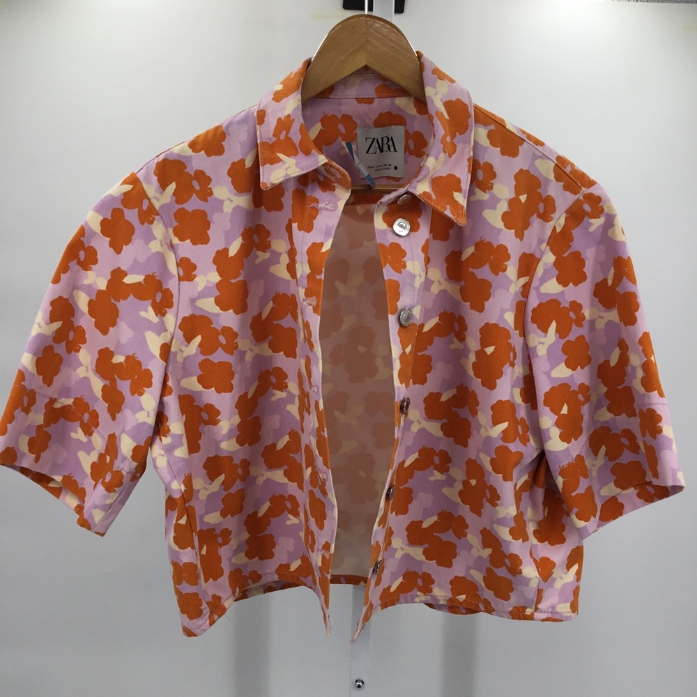 Zara Flower Jacket Size M